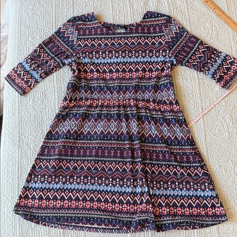 Forever 21 USA Patterned Kids Dress - Multicolor